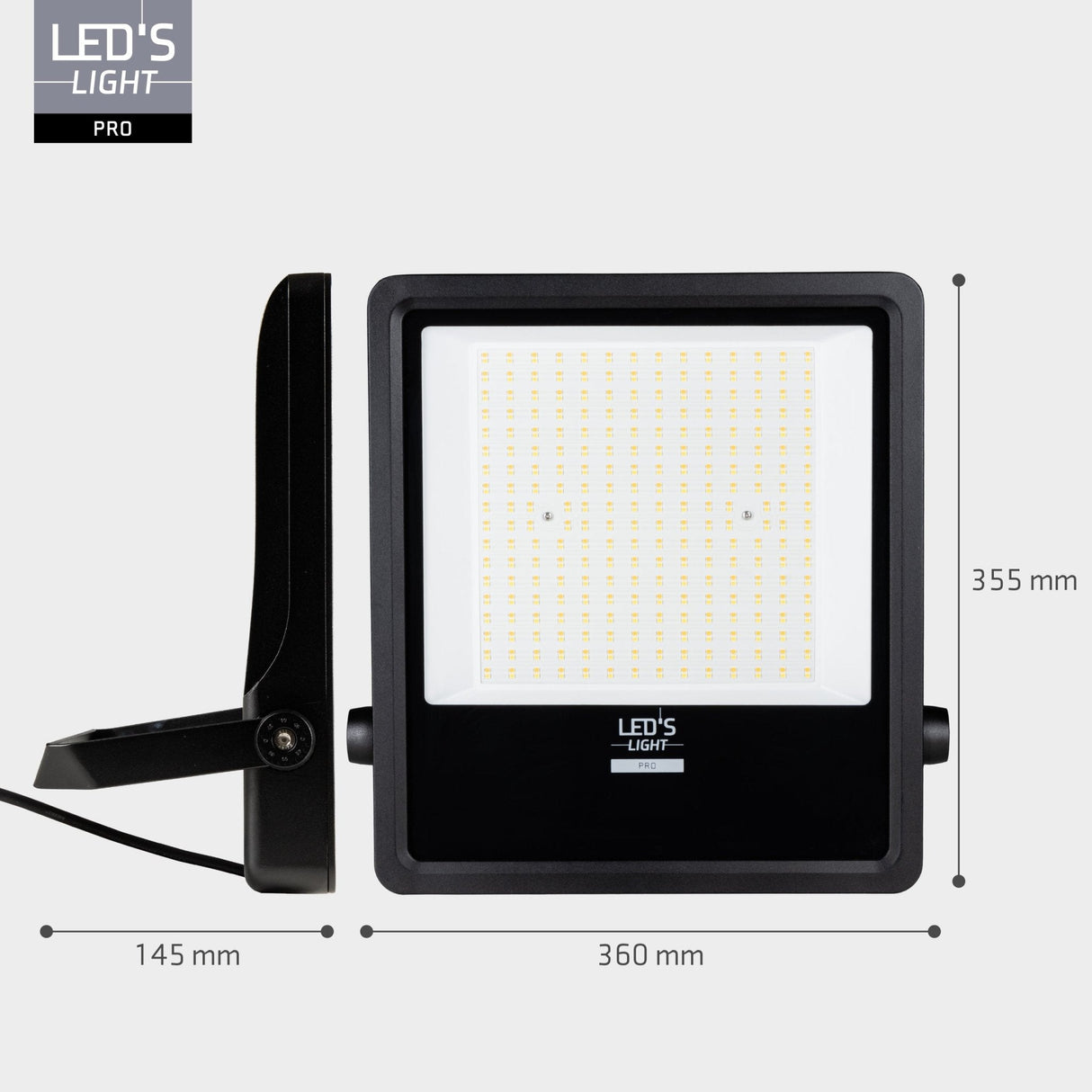 LED Schijnwerper 28000 Lumen - 200W - Warmwit 3000K / Koelwit 4000K / Daglichtwit 5000K - Instelbaar Vermogen - IP65