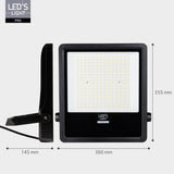 LED Schijnwerper 28000 Lumen - 200W - Warmwit 3000K / Koelwit 4000K / Daglichtwit 5000K - Instelbaar Vermogen - IP65