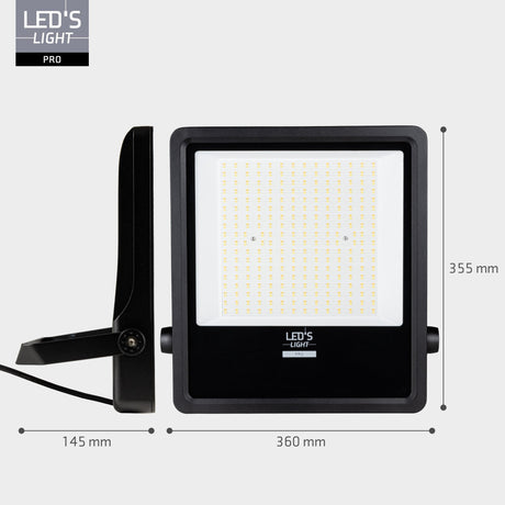 Projecteur LED 28 000 lumens - 200W - Blanc chaud 3000K / Blanc froid 4000K / Blanc lumière du jour 5000K - Puissance réglable - IP65