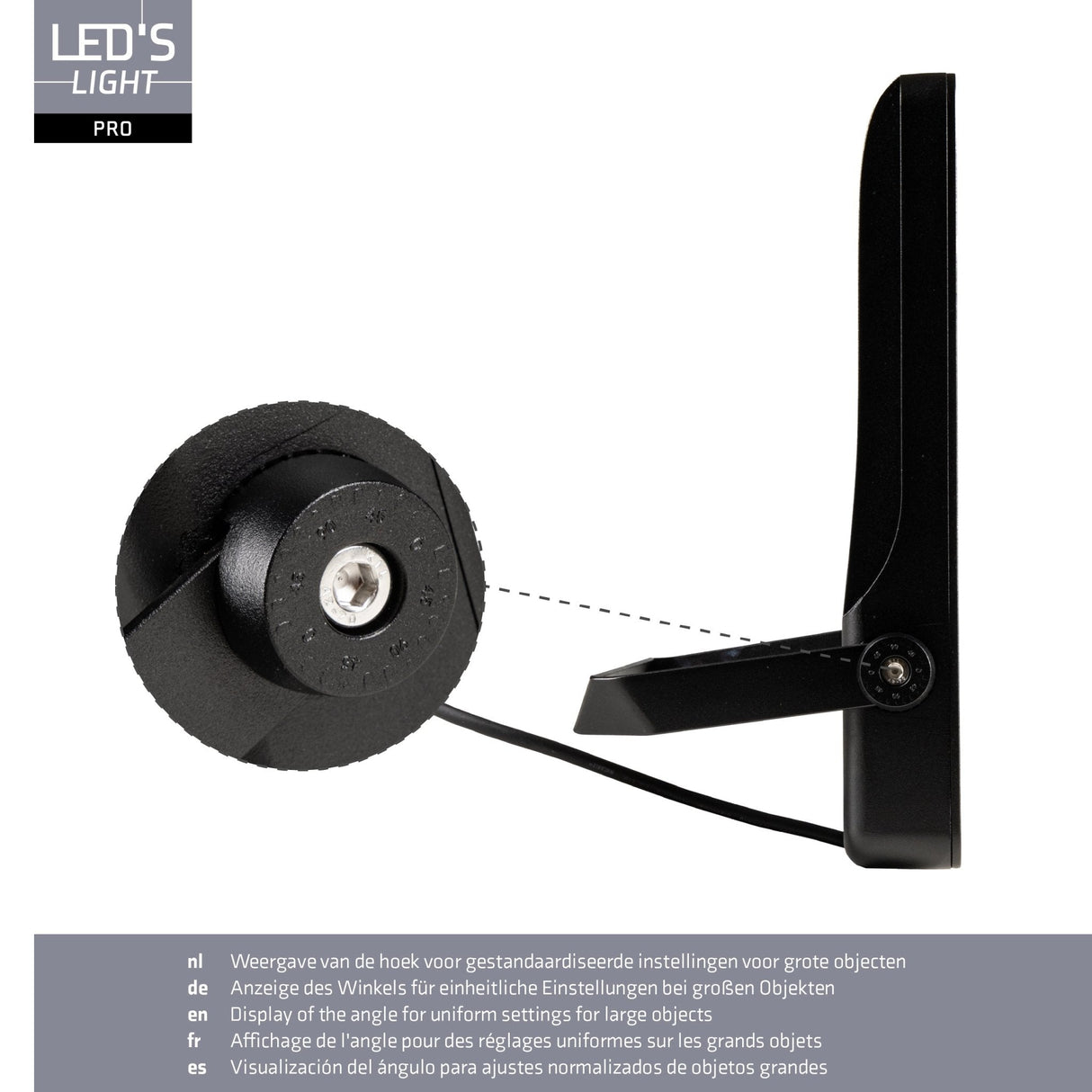 LED Schijnwerper 28000 Lumen - 200W - Warmwit 3000K / Koelwit 4000K / Daglichtwit 5000K - Instelbaar Vermogen - IP65
