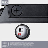 LED Schijnwerper 30300 lumen - 200W - Koelwit 4000K - IP66 Waterdicht - 3 Lichtstanden - Daglichtsensor