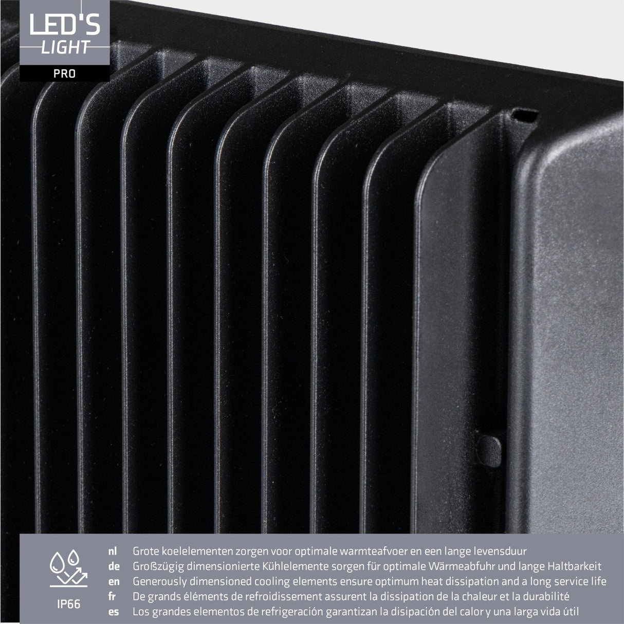 LED Schijnwerper 30300 lumen - 200W - Koelwit 4000K - IP66 Waterdicht - 3 Lichtstanden - Daglichtsensor