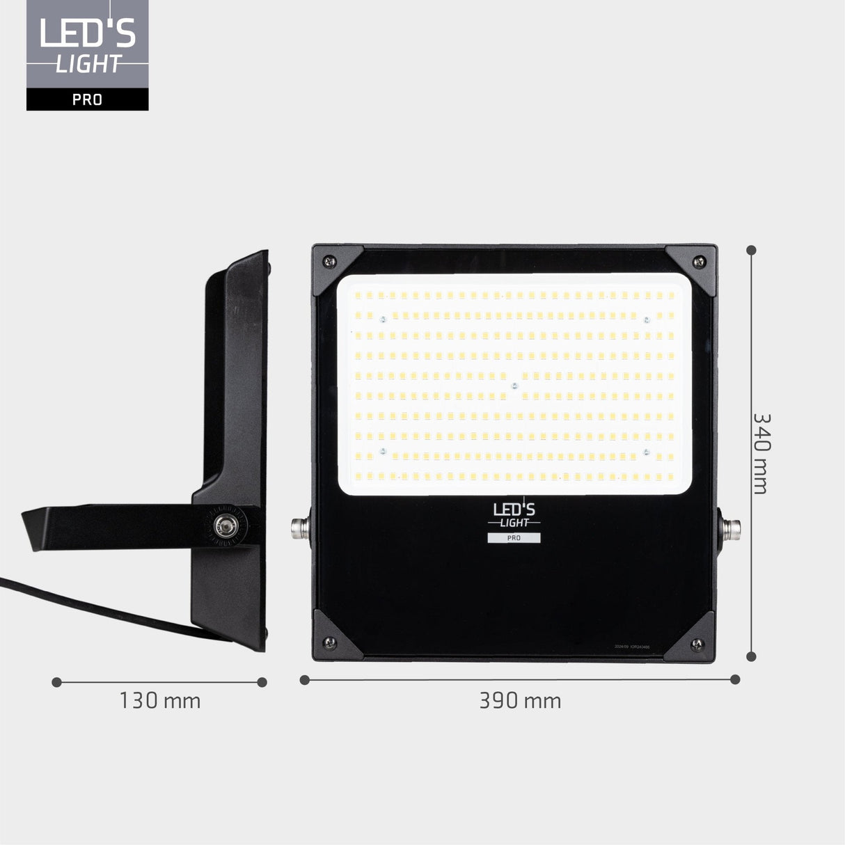 LED Schijnwerper 30300 lumen - 200W - Koelwit 4000K - IP66 Waterdicht - 3 Lichtstanden - Daglichtsensor
