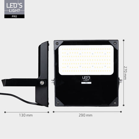 Projecteur LED 15 200 lumens - 100W - Blanc froid 4000K - Étanche IP66 - 3 modes d’éclairage - Capteur de lumière du jour