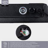 LED Schijnwerper 15200 lumen - 100W - Koelwit 4000K - IP66 Waterdicht - 3 Lichtstanden - Daglichtsensor