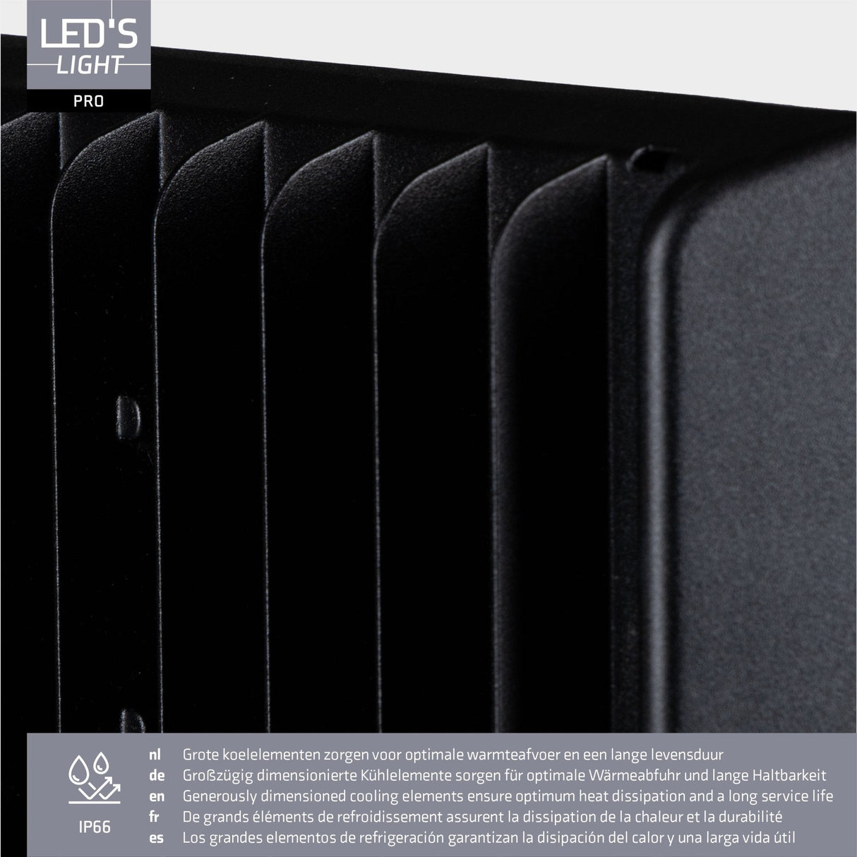 LED Schijnwerper 15200 lumen - 100W - Koelwit 4000K - IP66 Waterdicht - 3 Lichtstanden - Daglichtsensor