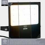 LED Schijnwerper 26500 lumen - 200W - Verstelbaar 3000K-4000K-5000K - Powerselector 120W-150W-200W - IP66 Waterdicht - IK08 Slagvast - Asymmetrisch