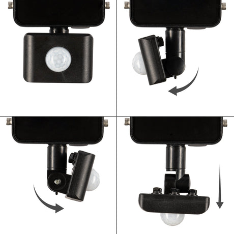 LED's Light Schijnwerper met Bewegingssensor 3600 - Waterdicht & Kantelbaar - 30W