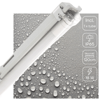 LED TL Armatuur 2160 lumen - 120cm - 18W - Daglichtwit 6500K - IP65 Waterdicht - Enkel - Compleet met Buis