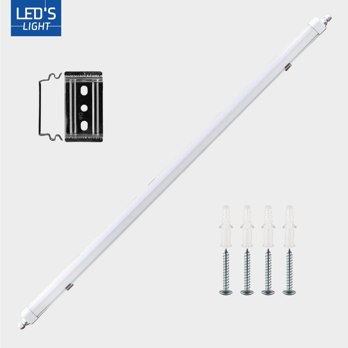 LED Vochtbestendig armatuur 5520 lumen - 46W - Koelwit 4000K - IP65 - 150cm - 230V - 4 stuks