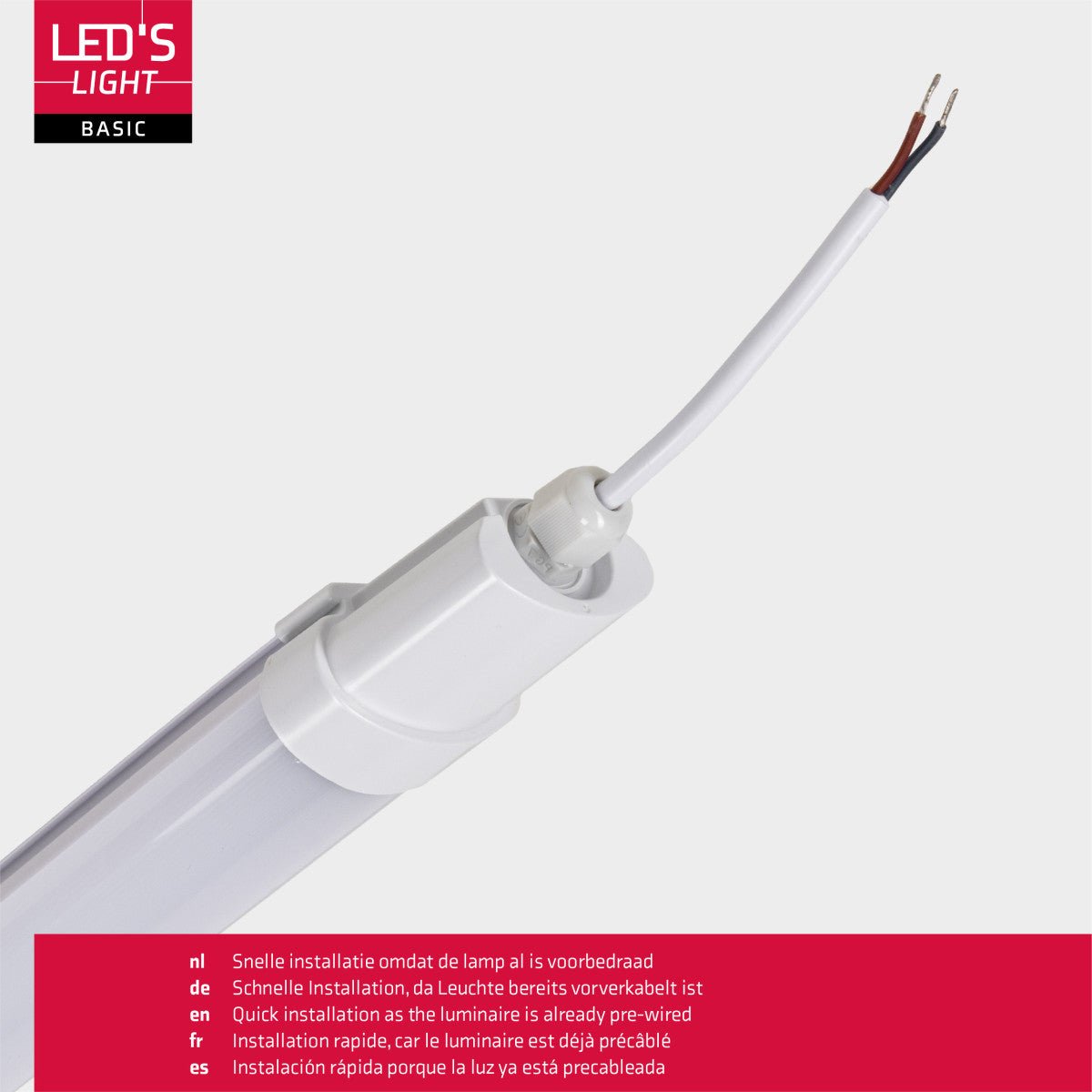 LED TL Lichtbalk 120cm - 1900 lumen - 18W - Koelwit 4000K - IP65 Waterdicht
