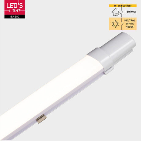 LED TL Lichtbalk 120cm - 1900 lumen - 18W - Koelwit 4000K - IP65 Waterdicht