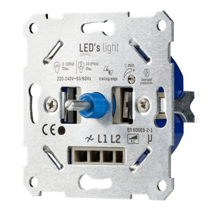 LED Dimmer Inbouw Universeel - 2-250W - Fase Afsnijding - Achter Schakelaar