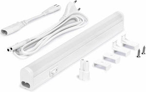 Réglette LED T5 blanc froid 4000K - 30cm 400 lumens - raccordable - pour armoires et cuisines