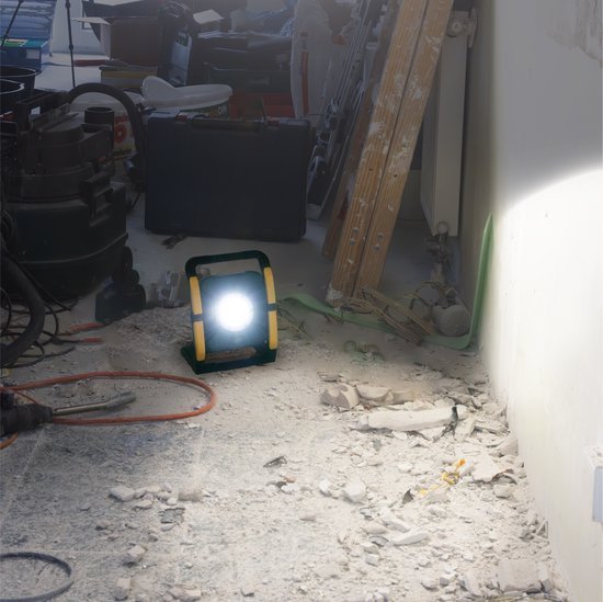 LED Accu Werklamp 18V - 5000 lumen - Koelwit 5000K - Compatibel met Makita, Bosch, DeWalt, Metabo