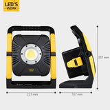 LED Accu Werklamp 18V - 5000 lumen - Koelwit 5000K - Compatibel met Makita, Bosch, DeWalt, Metabo