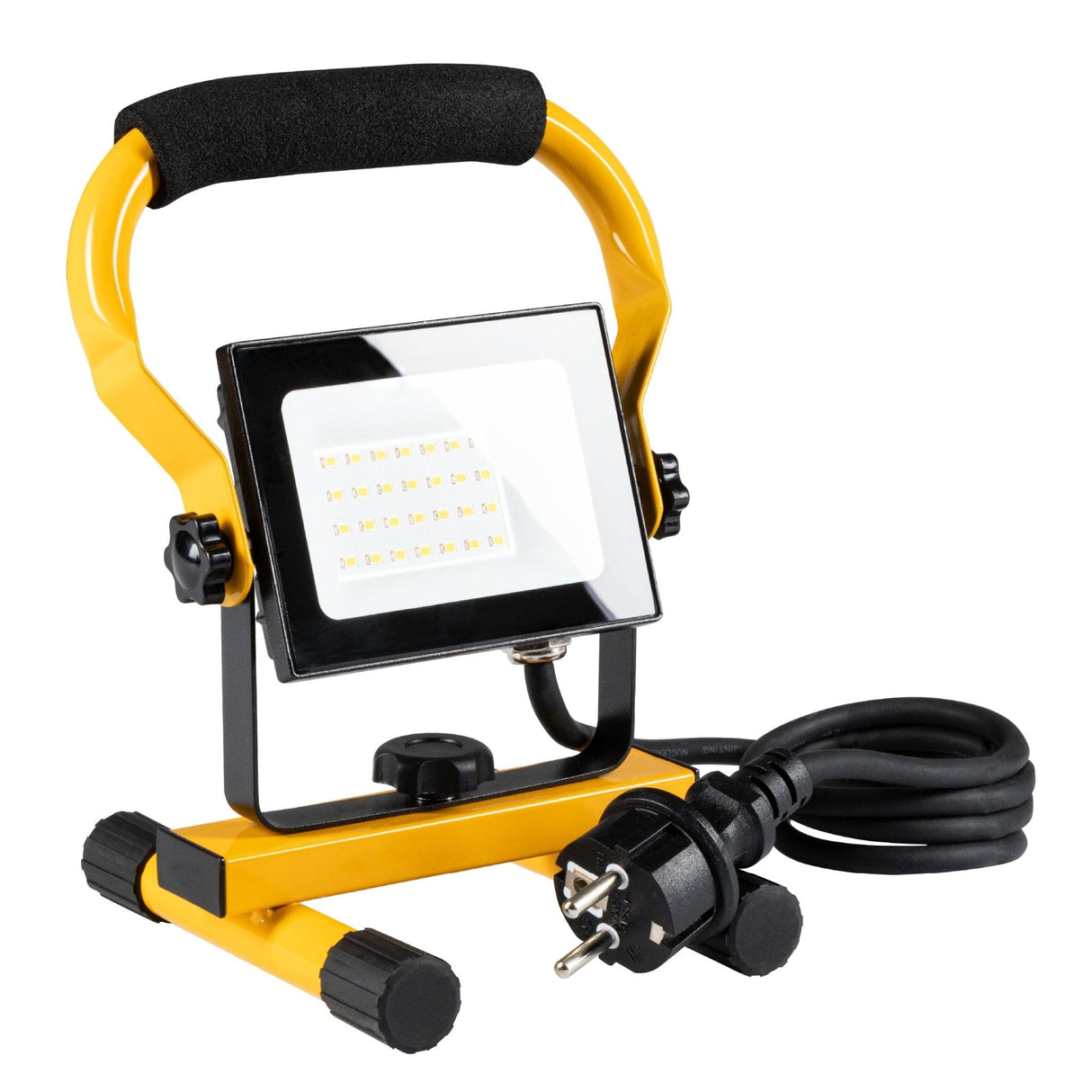 Lampe de travail LED 1800 lumens – 20 W – Blanc froid 4000 K – Étanche IP65 – Support réglable – Avec fiche