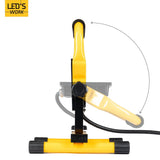 LED 30W Bouwlamp 3100 - Verstelbare beugel - Waterdicht (IP65) - Zwart geel - koelwit 4000K