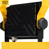 LED 30W Bouwlamp 3100 - Verstelbare beugel - Waterdicht (IP65) - Zwart geel - koelwit 4000K