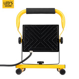 LED's Work 50W Projecteur de chantier filaire 4200lm - Support réglable - Étanche (IP65) - Noir et jaune - PROMOTION