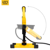 LED's Work 50W Projecteur de chantier filaire 4200lm - Support réglable - Étanche (IP65) - Noir et jaune - PROMOTION
