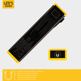 LED Zaklamp Oplaadbaar - 300 Lumen - Dimbaar - Koelwit 5000K - Zoomfunctie - Compact