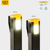 LED Zaklamp Oplaadbaar - 300 Lumen - Dimbaar - Koelwit 5000K - Zoomfunctie - Compact