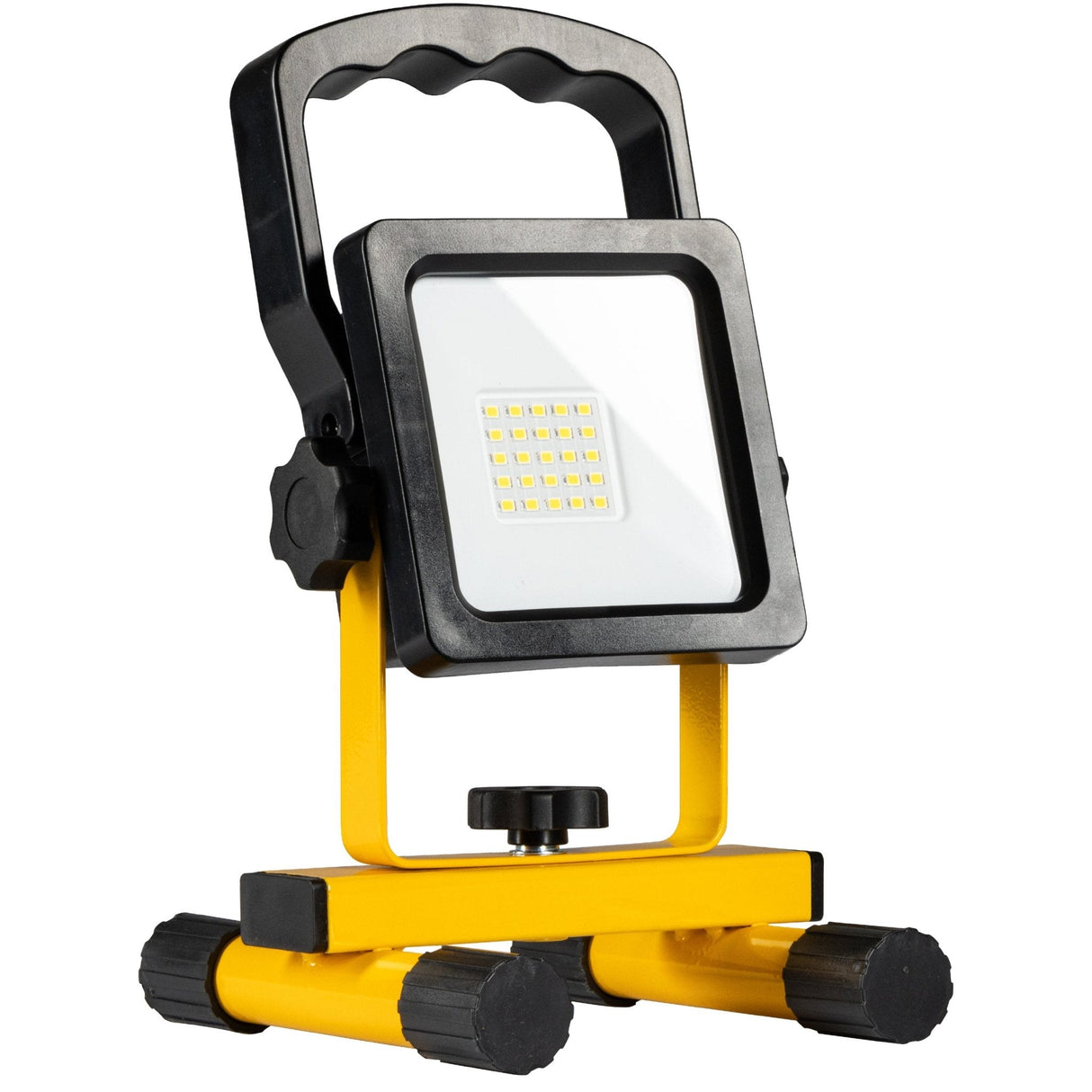 LED's Work draadloze LED Bouwlamp op accu 1200 - Oplaadbaar (USB-C) en kantelbaar - Zwart geel