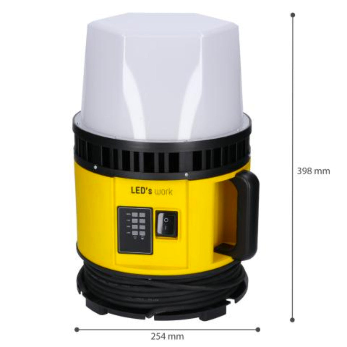 LED Accu Werklamp 12000 lumen - 80W - Koelwit 5000K - 18V Hybride - 360° Verlichting - IP55 Waterdicht