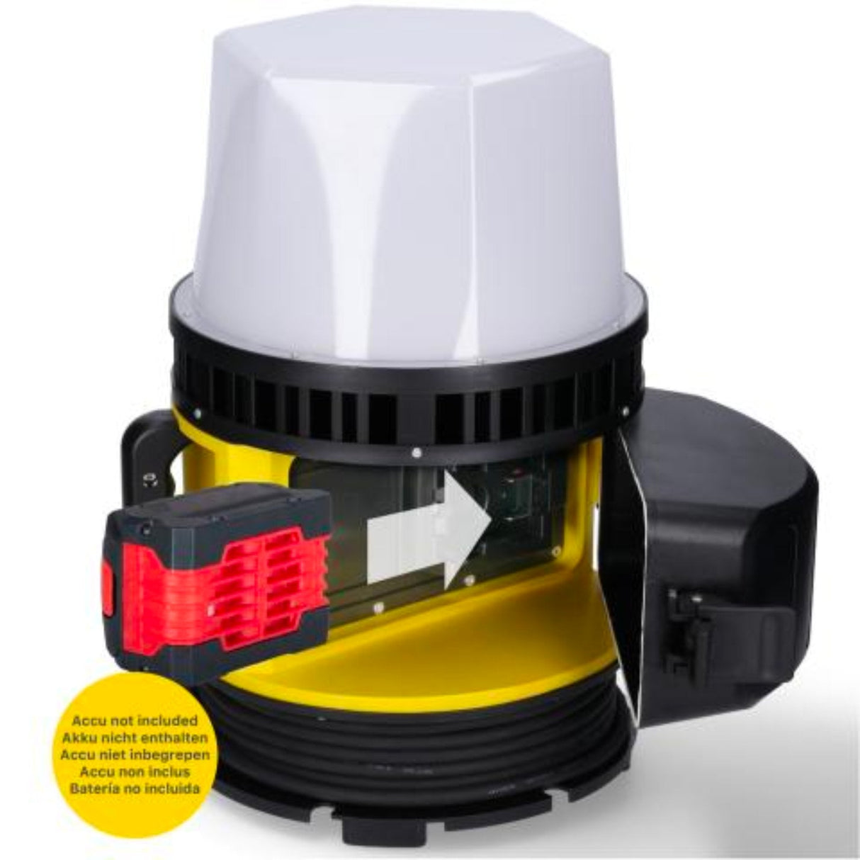 LED Accu Werklamp 12000 lumen - 80W - Koelwit 5000K - 18V Hybride - 360° Verlichting - IP55 Waterdicht