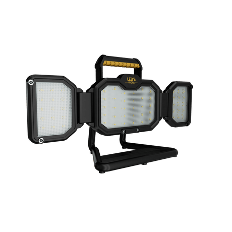 LED Bouwlamp Oplaadbaar (USB-C) -30 Watt - 3000 Lumen - Dimbaar - Koelwit 4000K - IP54 IK06 - Op Accu