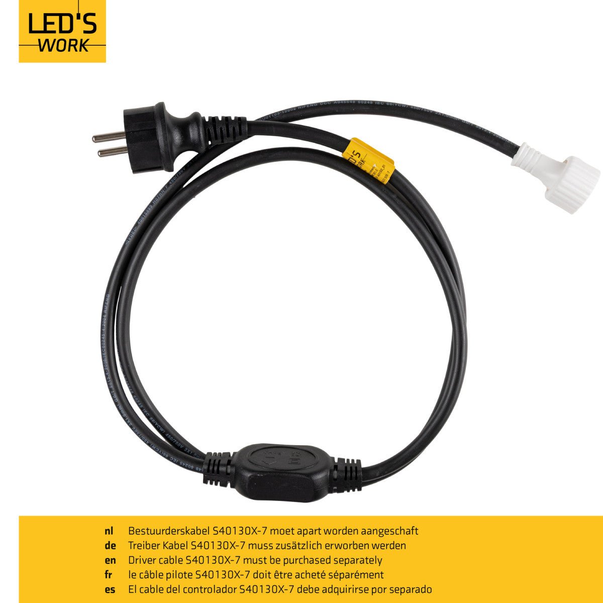 LED Lichtslang 50 m - 40.000 lm - 370W - Koelwit 5000K - IP65 - Knipbaar - Bouwverlichting - 230V