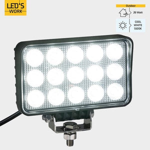 Projecteur LED pour véhicules LED's Work - Convient aux tracteurs, camions, voitures, bus et bateaux - 45W