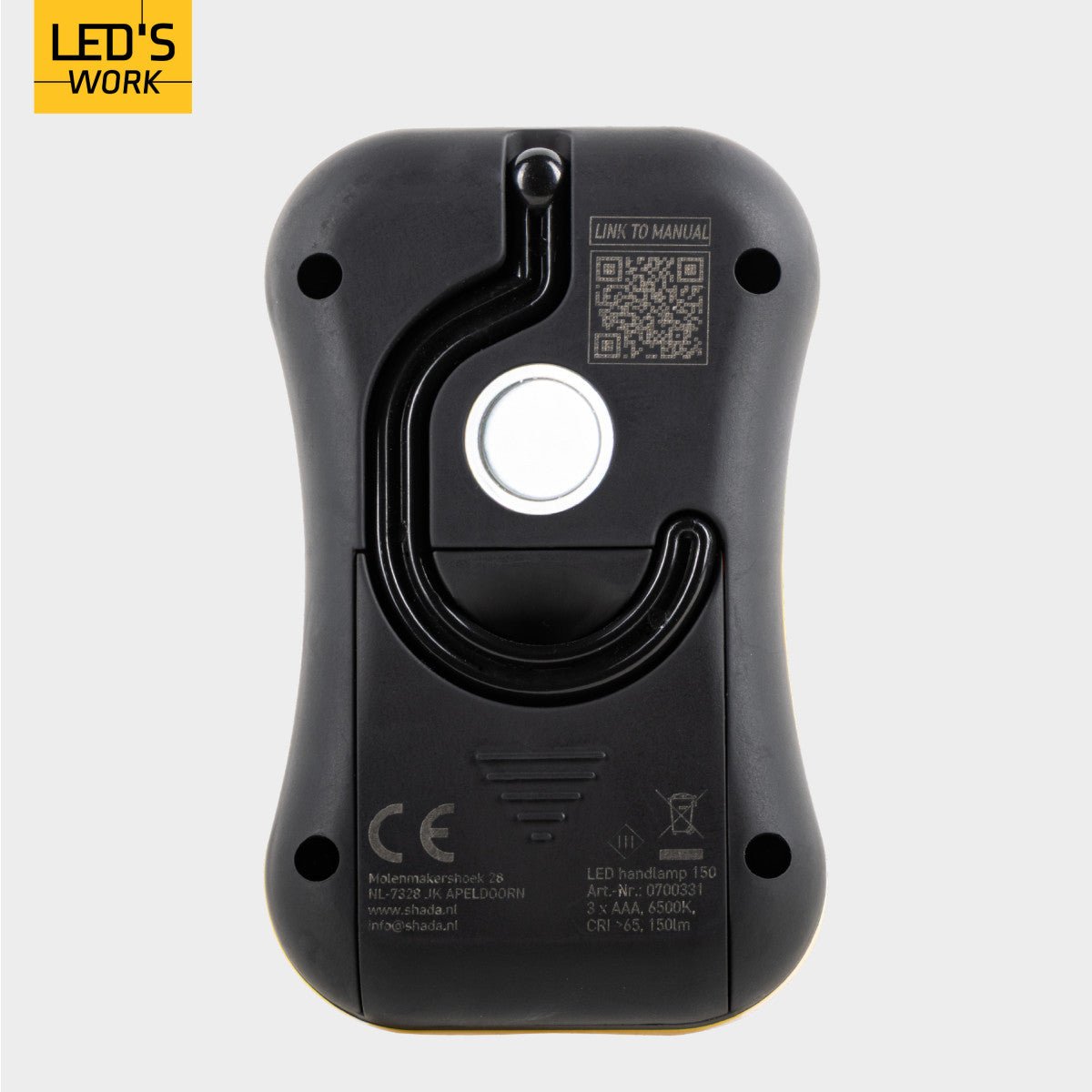 Noodlamp LED Handlamp 150 lumen Daglichtwit - Op 3x AAA batterijen (exclusief) - Compact