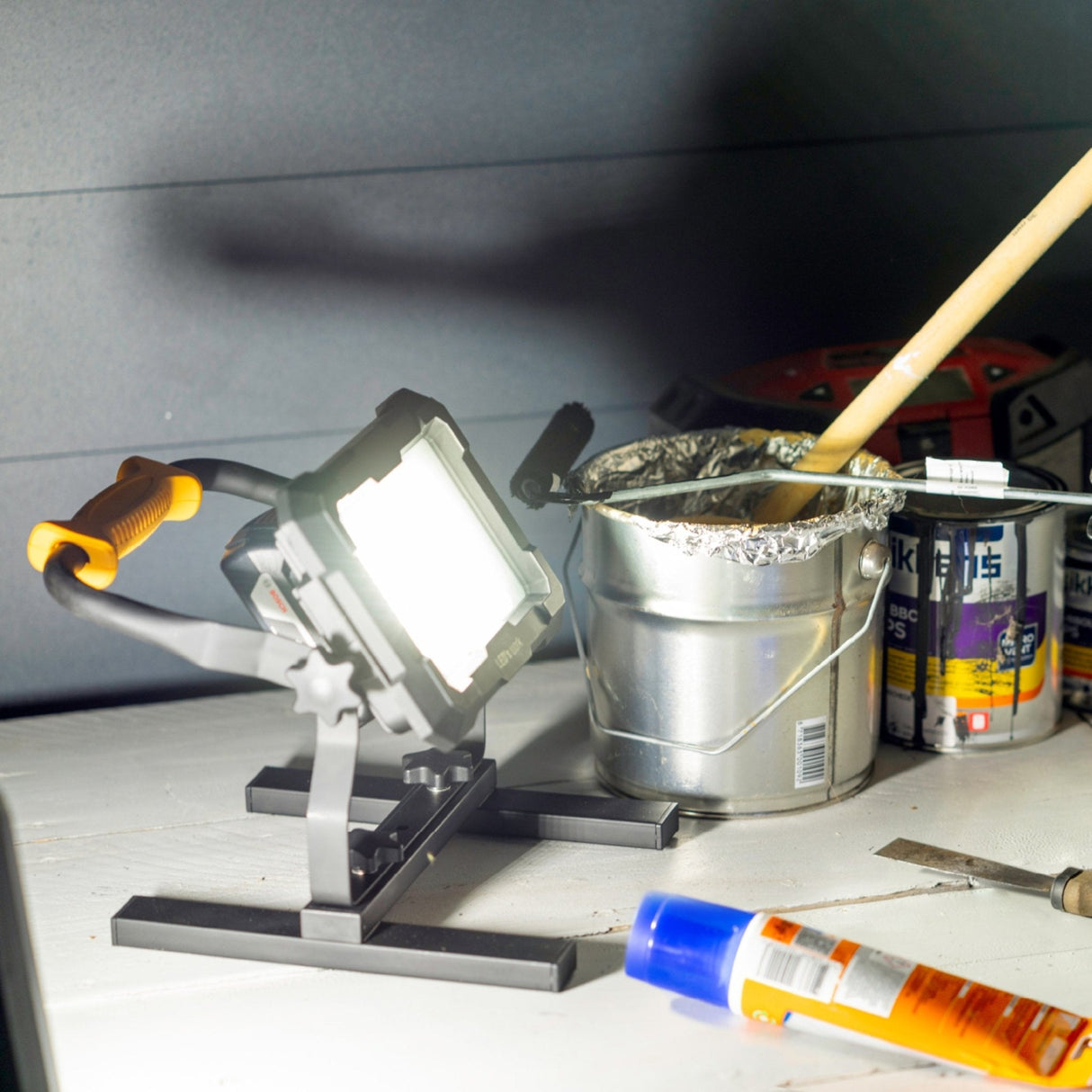 LED Werklamp 18V Accu 2000 lumen - 20W - 5000K - Dimbaar 3 Standen