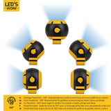 Accu Werklamp 800 Lumen - 10W - Koelwit 4000K - Dimbaar - IP54 - USB-C Oplaadbaar