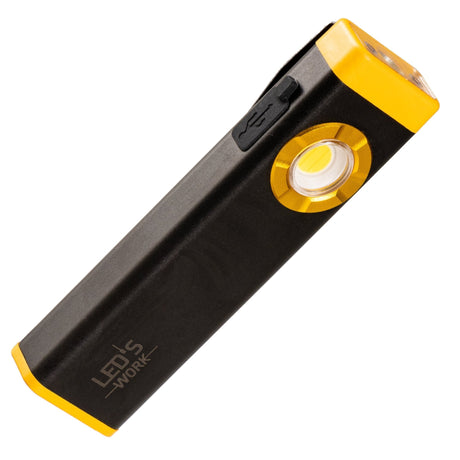 Mini lampe torche LED rechargeable LED's Work avec 3 modes d'éclairage (100, 500 et 700 lumens)