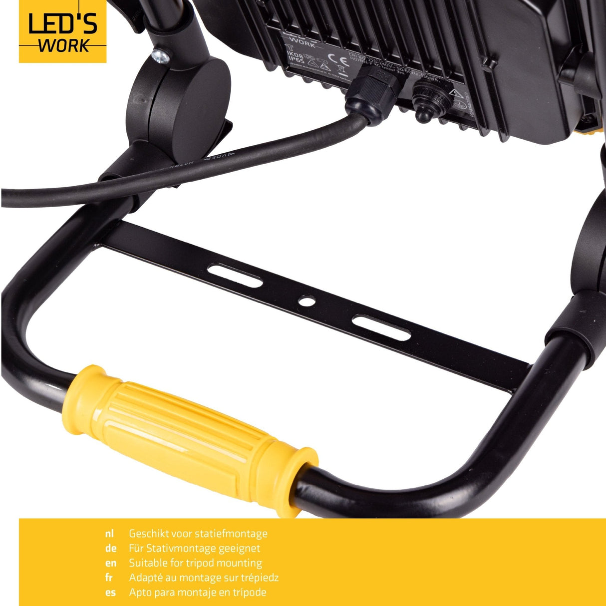LED Werklamp 3900 lumen - 30W - Koelwit 4000K - Opvouwbaar - IP65 - IK08 - 3m Kabel