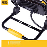LED Bouwlamp Opvouwbaar - 6500 Lumen - 50W - Koelwit 4000K - IP65 IK08 - Vervangt 500W Halogeen - 5m Kabel