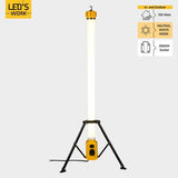 LED Toren Werklamp 12000 lumen - 100W - Koelwit 4000K - 360° Verlichting - IP54 Waterdicht