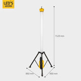 LED Toren Werklamp 12000 lumen - 100W - Koelwit 4000K - 360° Verlichting - IP54 Waterdicht