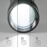 LED's Work Zaklamp op Batterijen (3x AAA) - 450 lumen - IPX4 Spatwaterdicht - Dimbaar in 3 standen