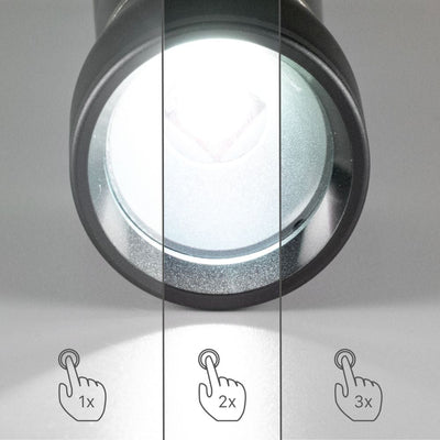 Lampe torche LED LED's Work à piles (3x AAA) - 450 lumens - Résistante aux projections d'eau IPX4 - Variable sur 3 niveaux