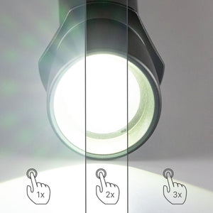 Lampe torche LED LED's Work à piles (6x AAA) - 900 lumens - Résistante aux projections d'eau IPX4 - Variable sur 3 niveaux