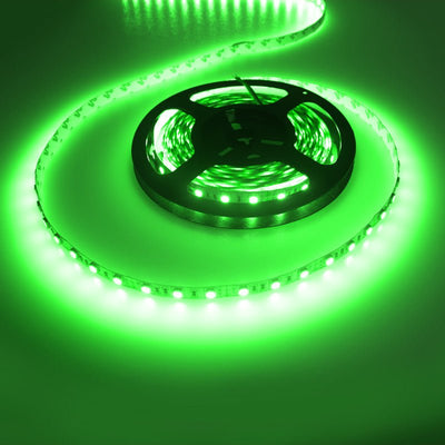 Ruban LED vert | 12 V CC - 14,4 W - 60 LED/m | intérieur IP20 | 3 mètres | dimmable - LEDPLANET.NL