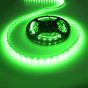 LEDstrip groen, 12V DC, 14,4W, 60 LED's/m, binnenshuis IP20, 4 meter, dimbaar