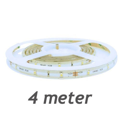 LEDstrip groen | 12V DC - 4,8W - 60 LED's/m | binnenshuis IP20 | 4 meter | dimbaar - LEDPLANET.NL