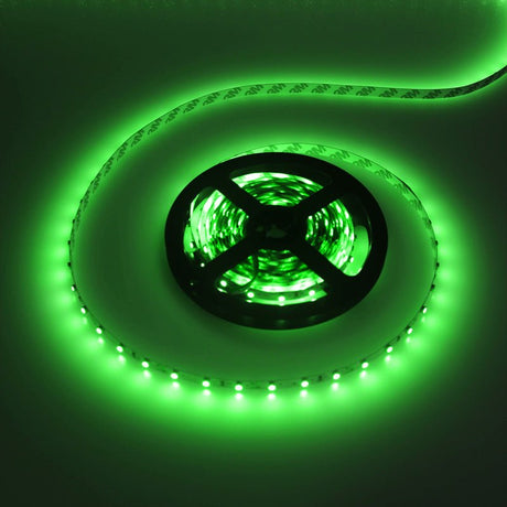 LEDstrip groen | 12V DC - 4,8W - 60 LED's/m | binnenshuis IP20 | 4 meter | dimbaar - LEDPLANET.NL