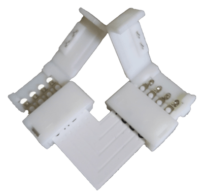 LEDstrip RGB, connector 10mm haaks, binnenshuis IP20