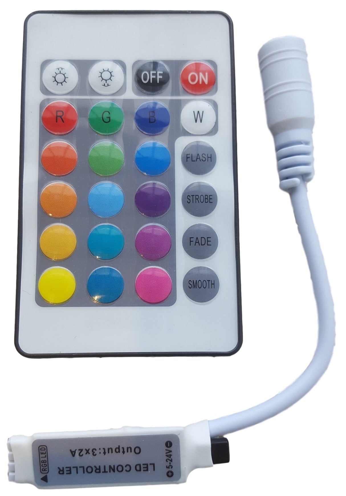 Bande LED RVB | Télécommande infrarouge | 24 boutons | 5 V - 24 V 3x2 A infrarouge - LEDPLANET.NL